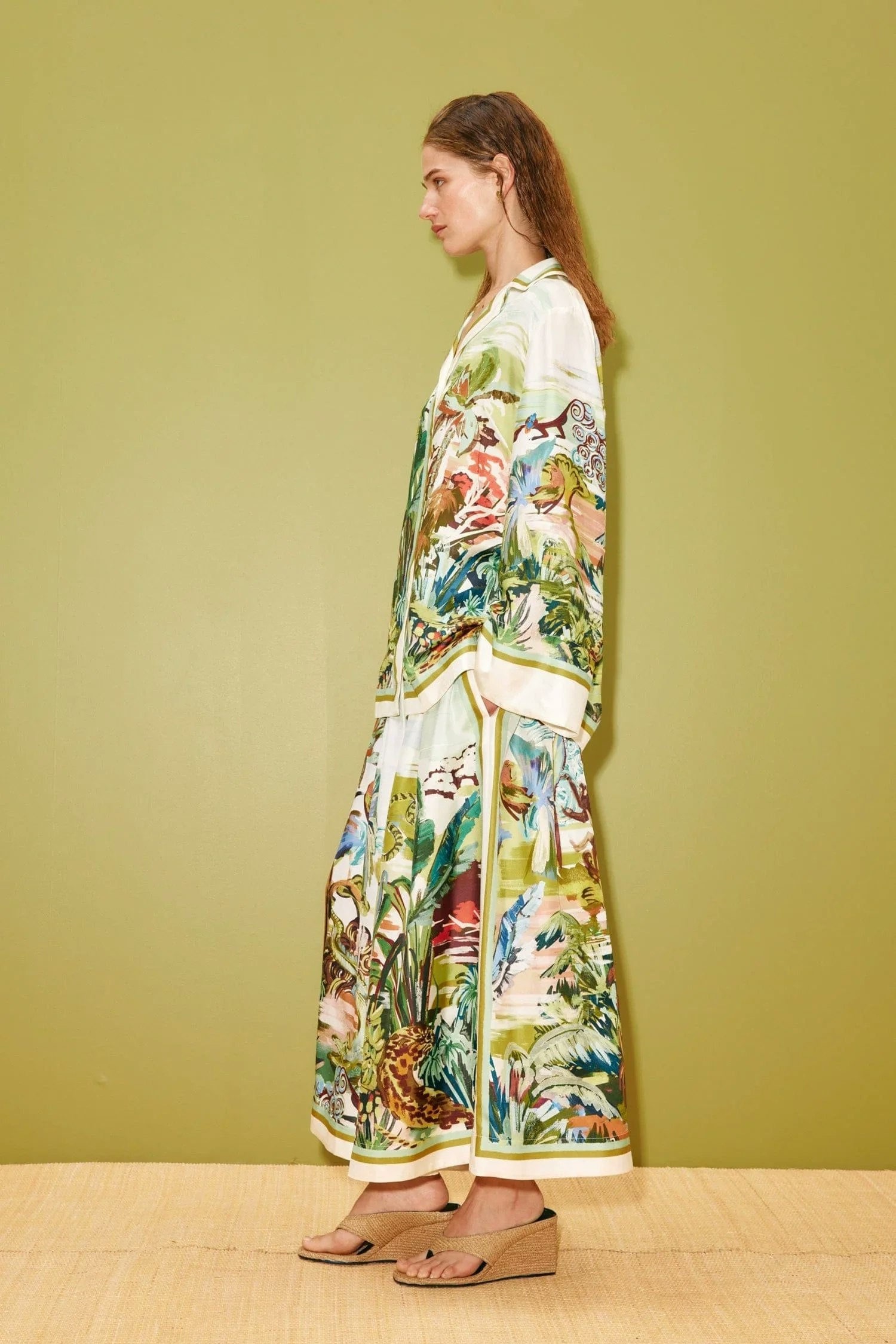 ALÉMAIS Jungle Boogie Silk Culotte