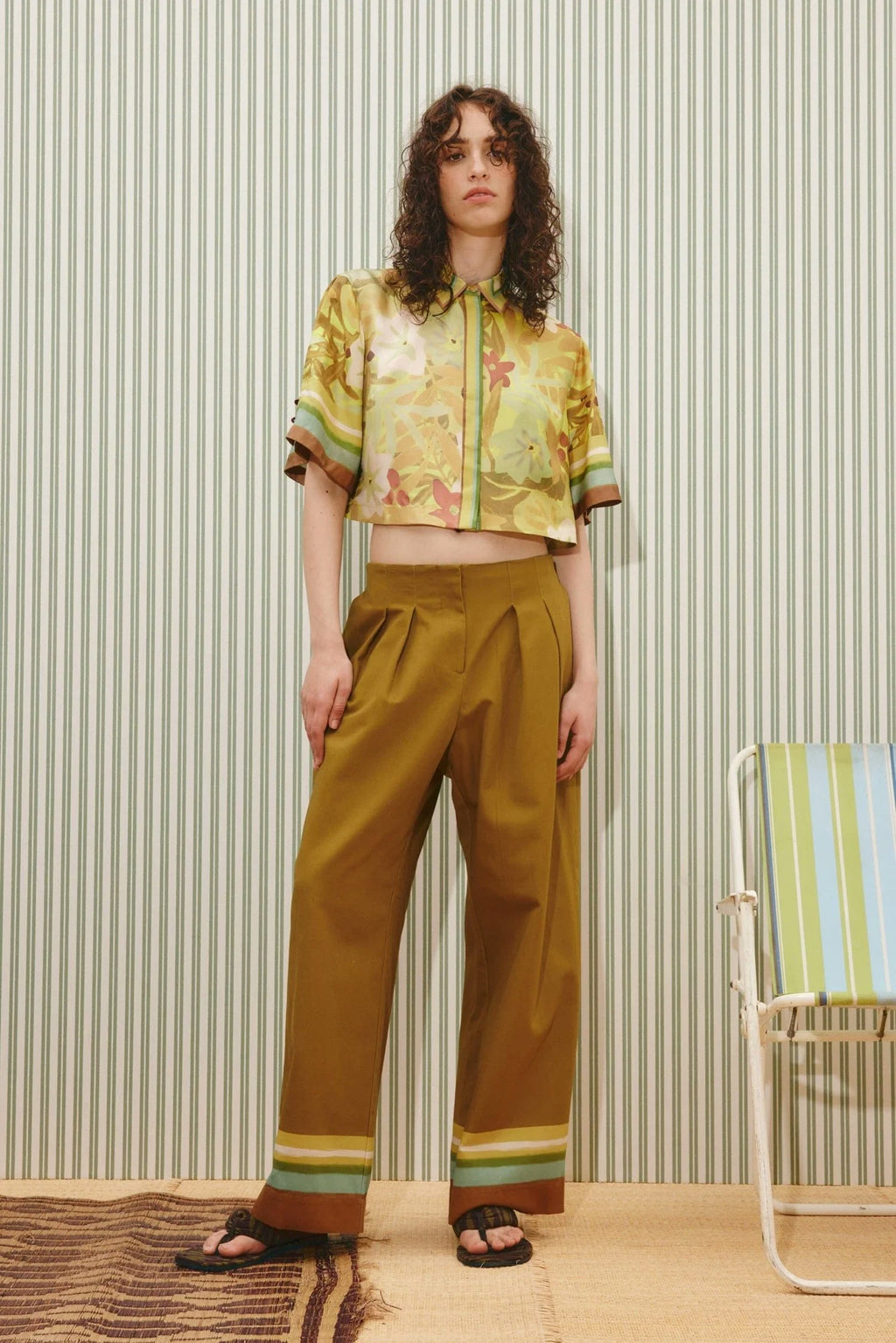 ALÉMAIS Maxi Cropped Shirt