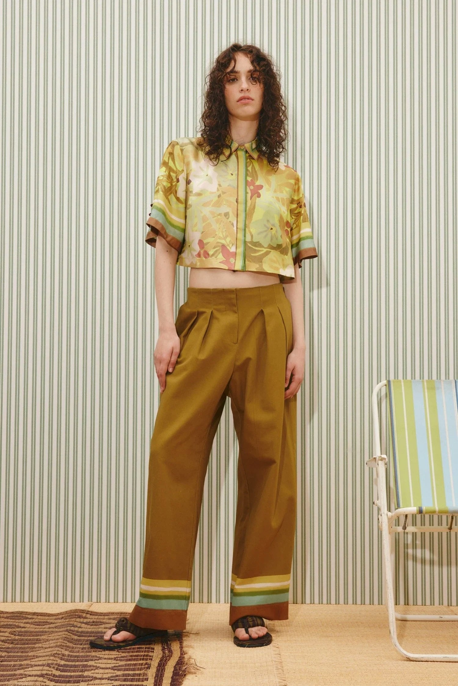ALÉMAIS Maxi Cropped Shirt