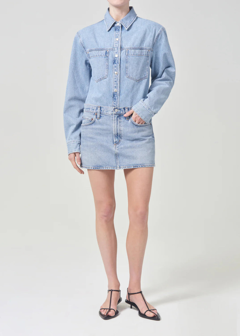 AGOLDE ALEK MINI SKIRT - FORCE