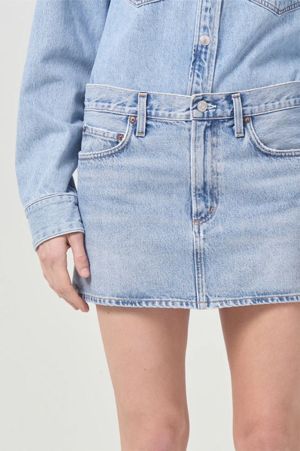 AGOLDE ALEK MINI SKIRT - FORCE