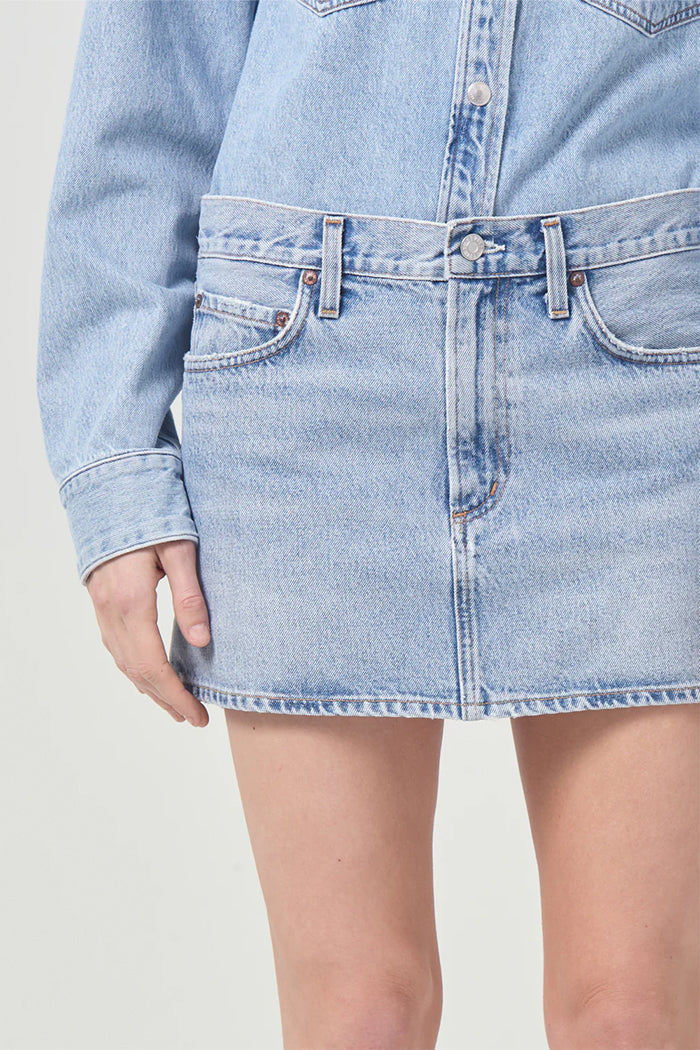 AGOLDE ALEK MINI SKIRT - FORCE