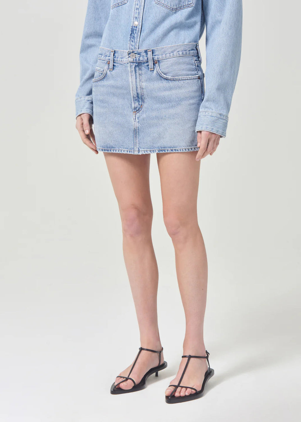 AGOLDE ALEK MINI SKIRT - FORCE