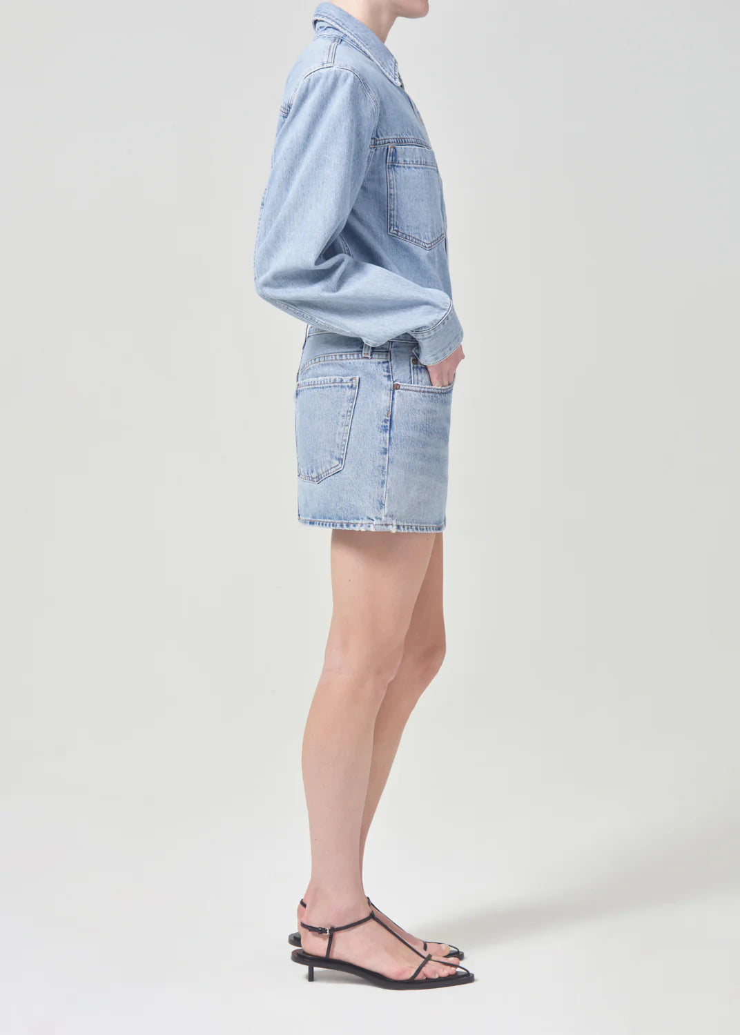 AGOLDE ALEK MINI SKIRT - FORCE