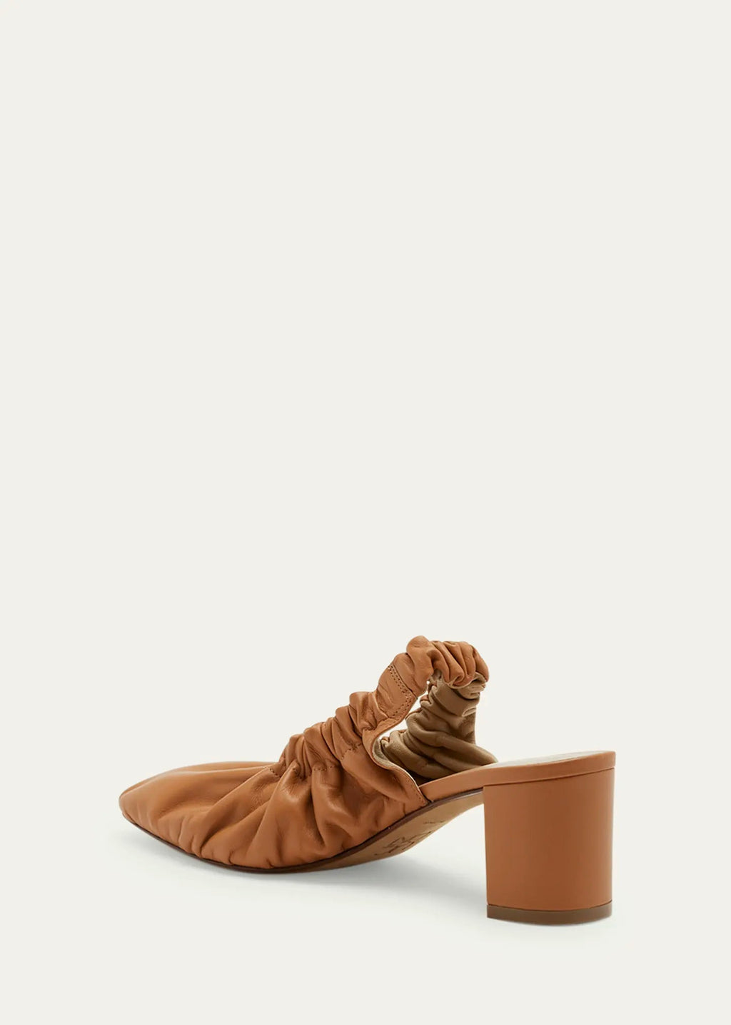 Ulla Johnson ALIA RUCHED PUMP - NAPPA PECAN BROWN