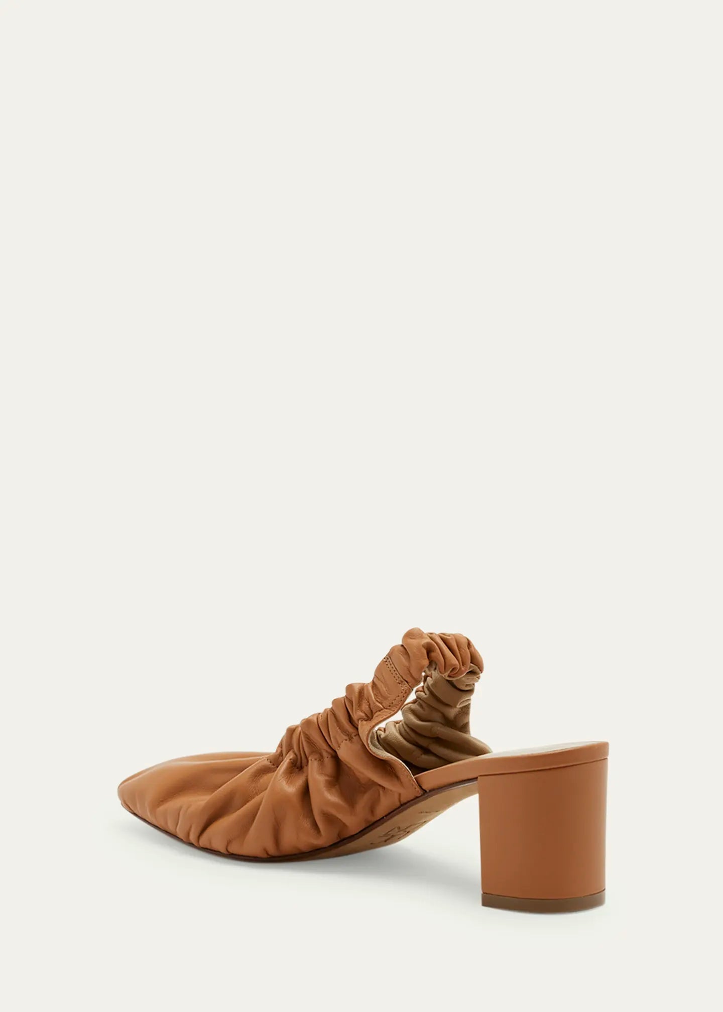 Ulla Johnson ALIA RUCHED PUMP - NAPPA PECAN BROWN