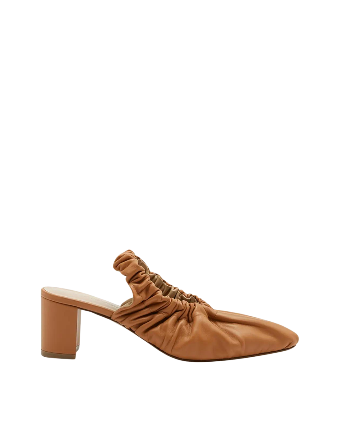 Ulla Johnson ALIA RUCHED PUMP - NAPPA PECAN BROWN