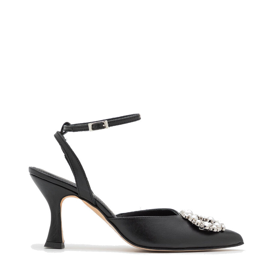 Alohas Cinderella Crystal Pumps - Crystal Black