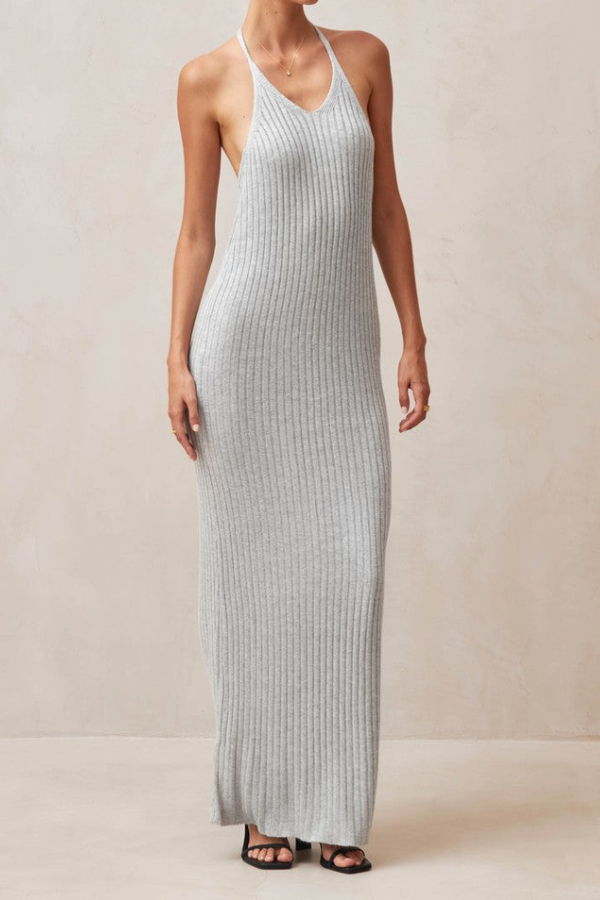 Alohas Halter Neck Maxi Dress