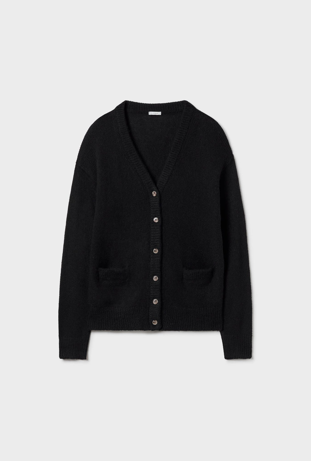 Silk Laundry Alpaca Slouch Cardigan - Black