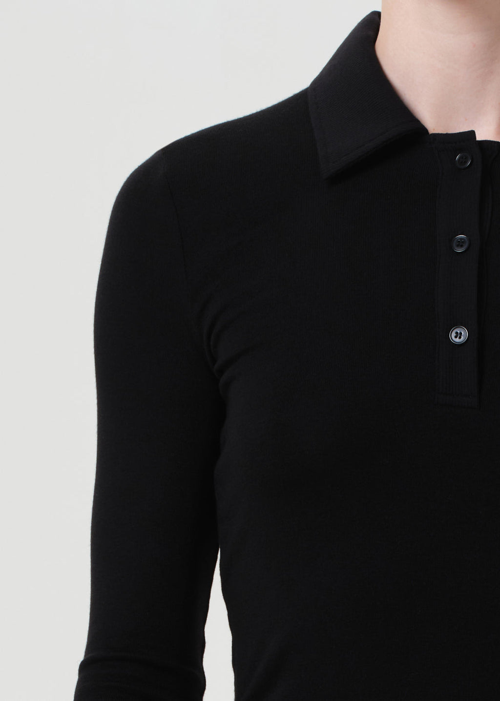 AGOLDE Amos Polo - Black