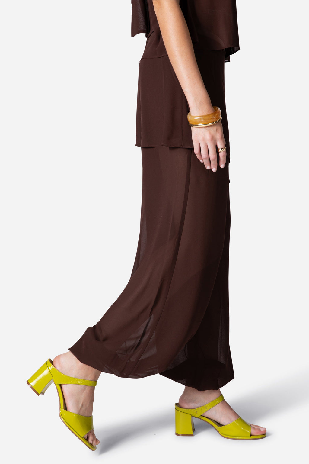 "INTENTIONALLY __________." Apex Block Heel Sandal