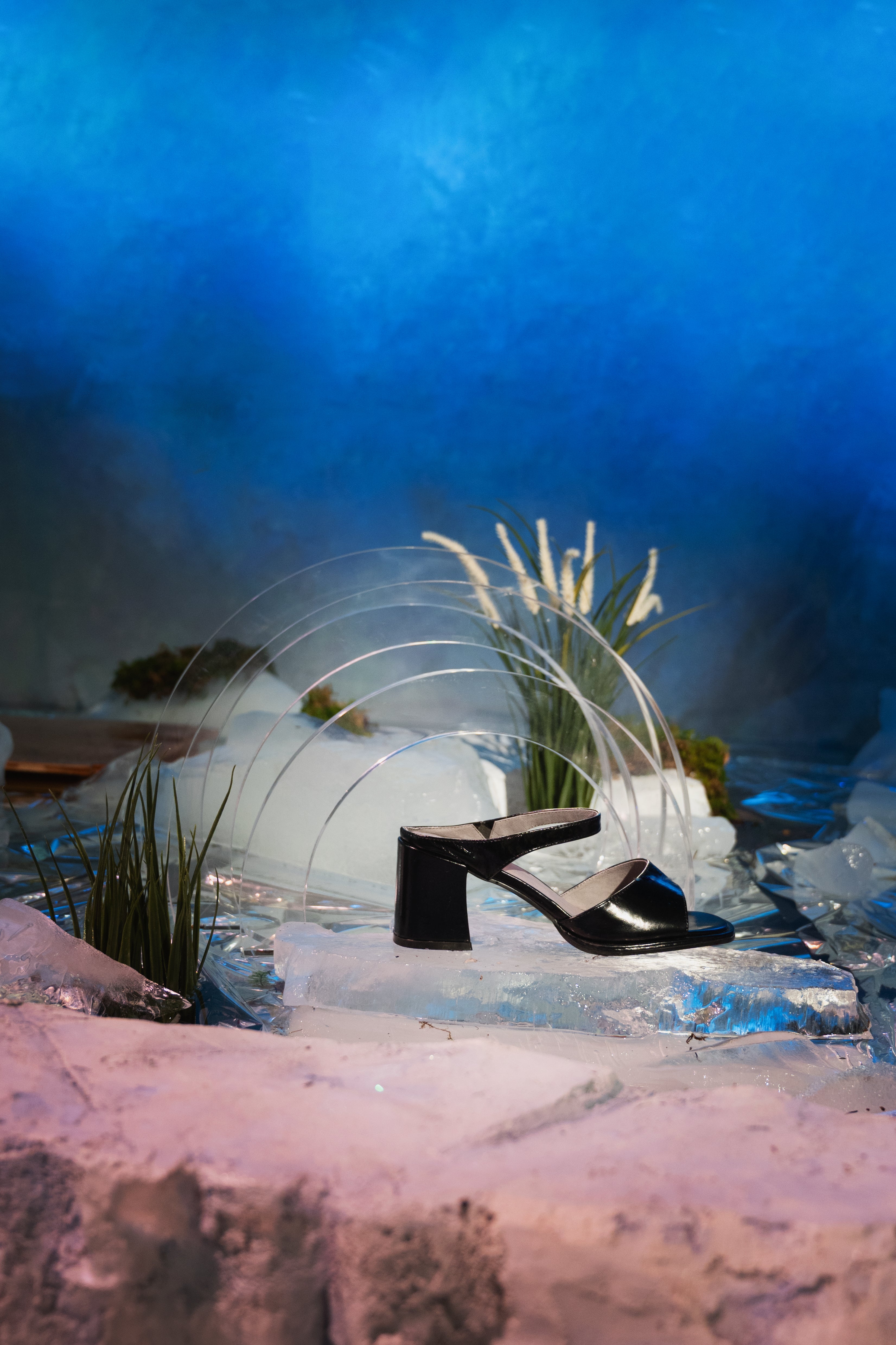 "INTENTIONALLY __________." Apex Block Heel Sandal