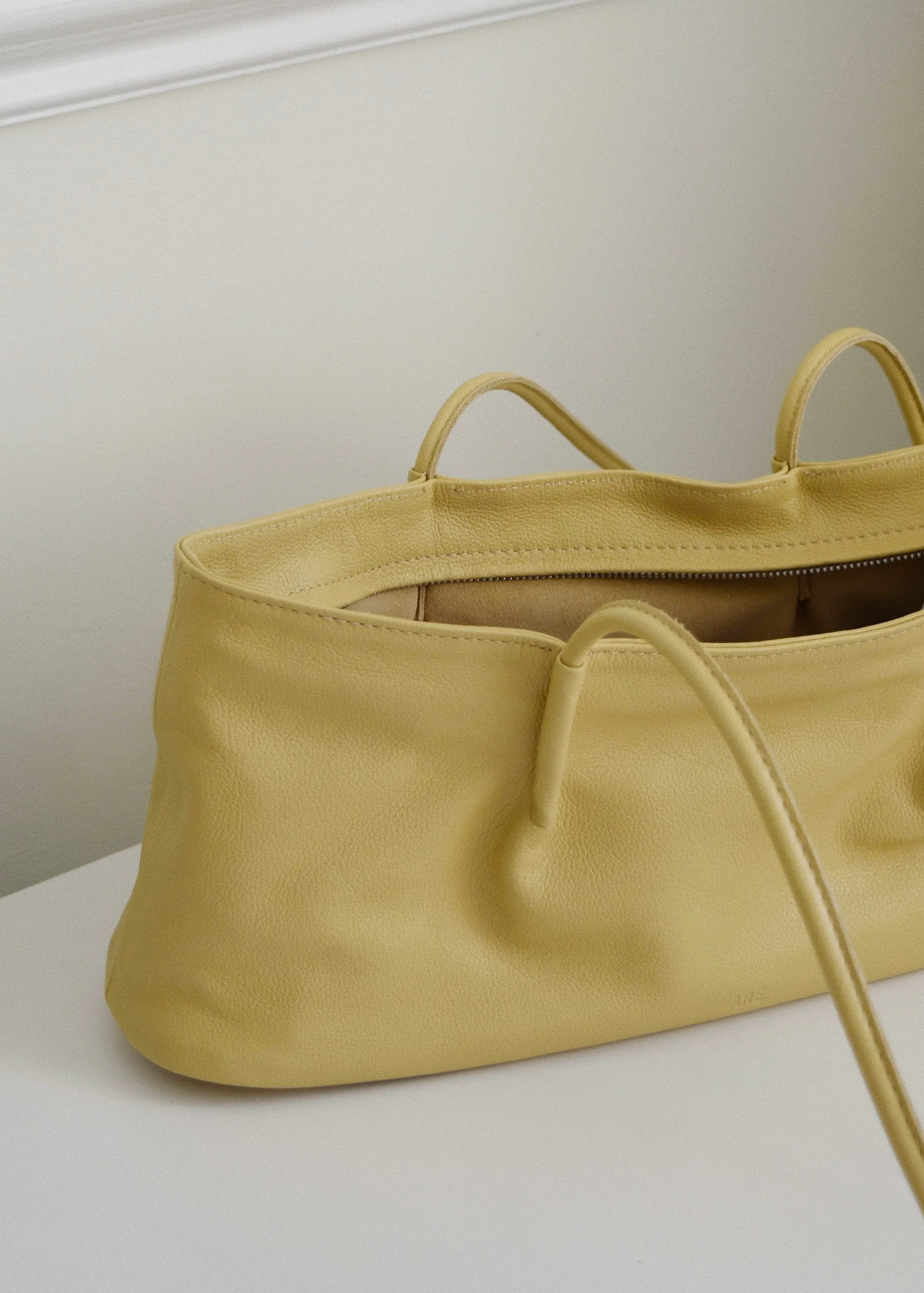ARE Studio Frances Baguette Shoulder Bag - Butter Yellow