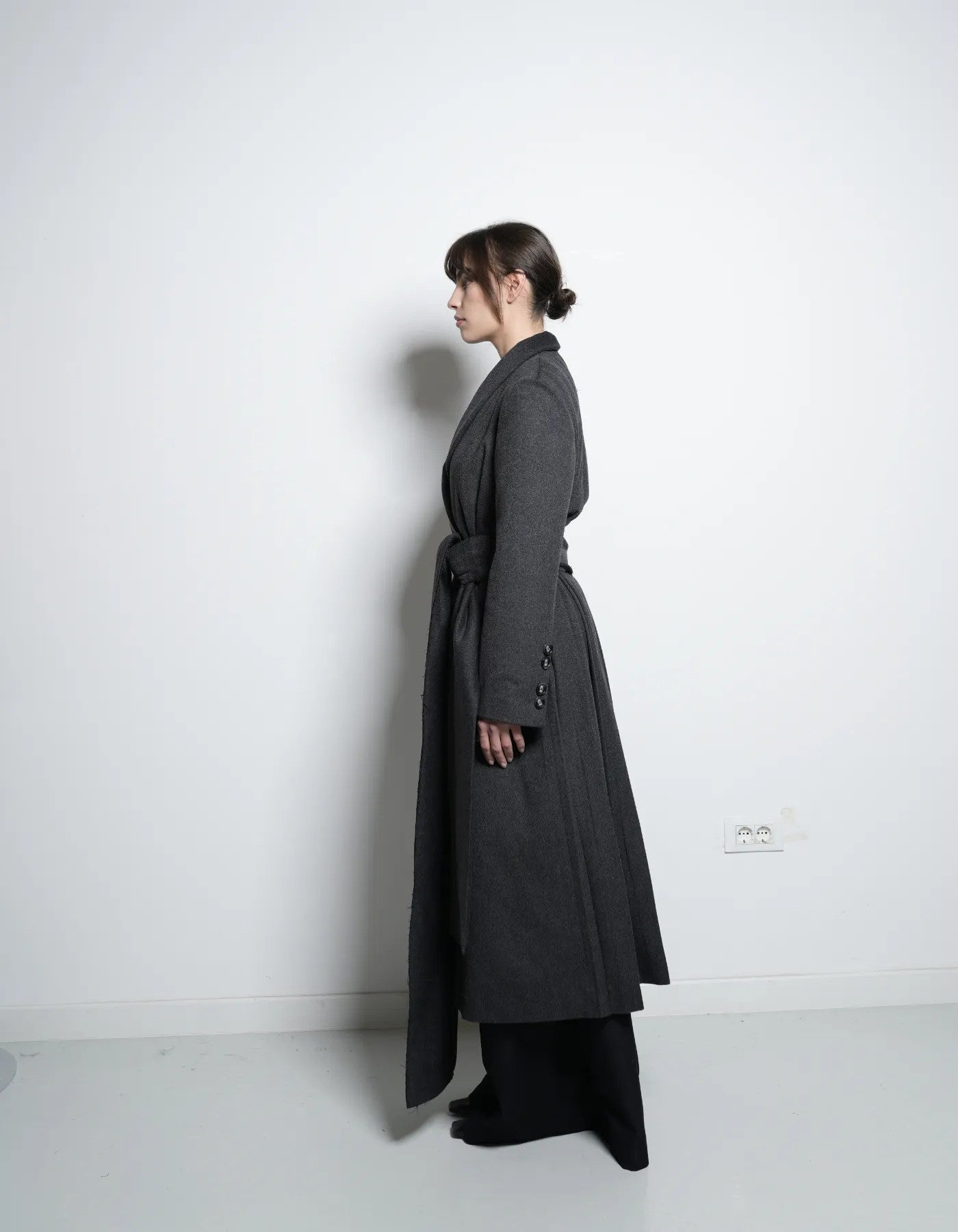 MAET ASURA Cashmere Coat - Dark Grey