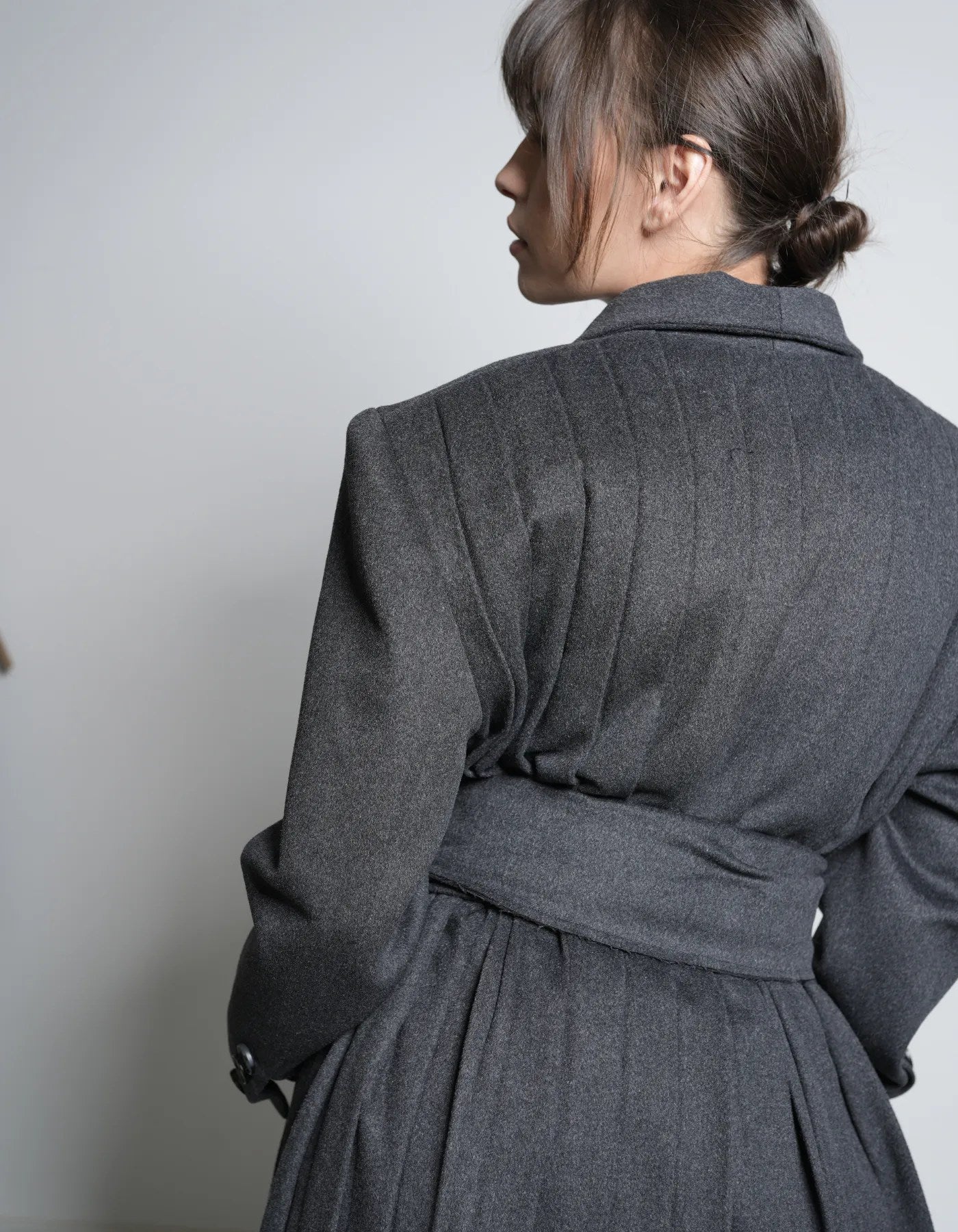 MAET ASURA Cashmere Coat - Dark Grey