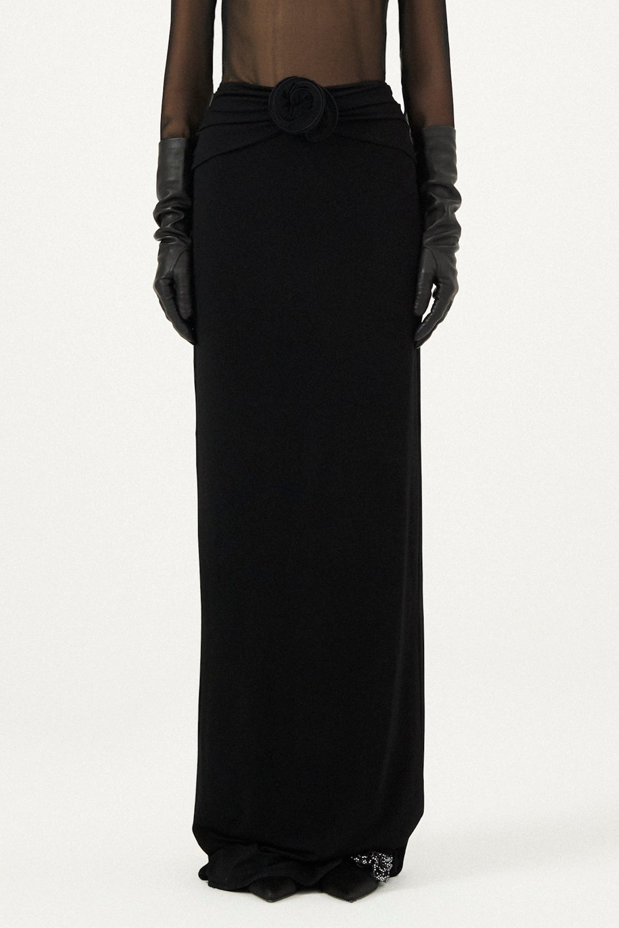 Magda Butrym AW23 Skirt 02 - Black
