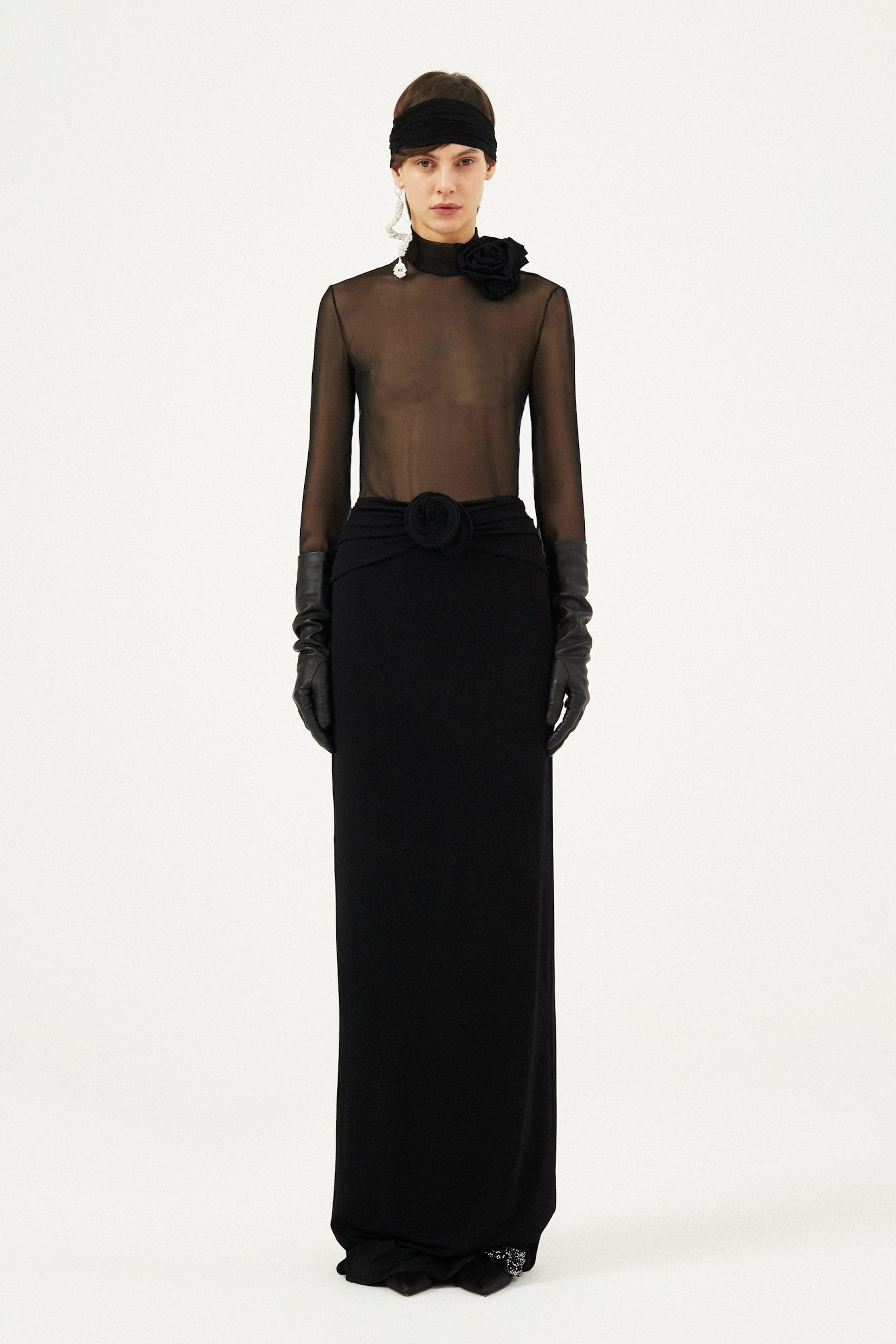 Magda Butrym AW23 Skirt 02 - Black