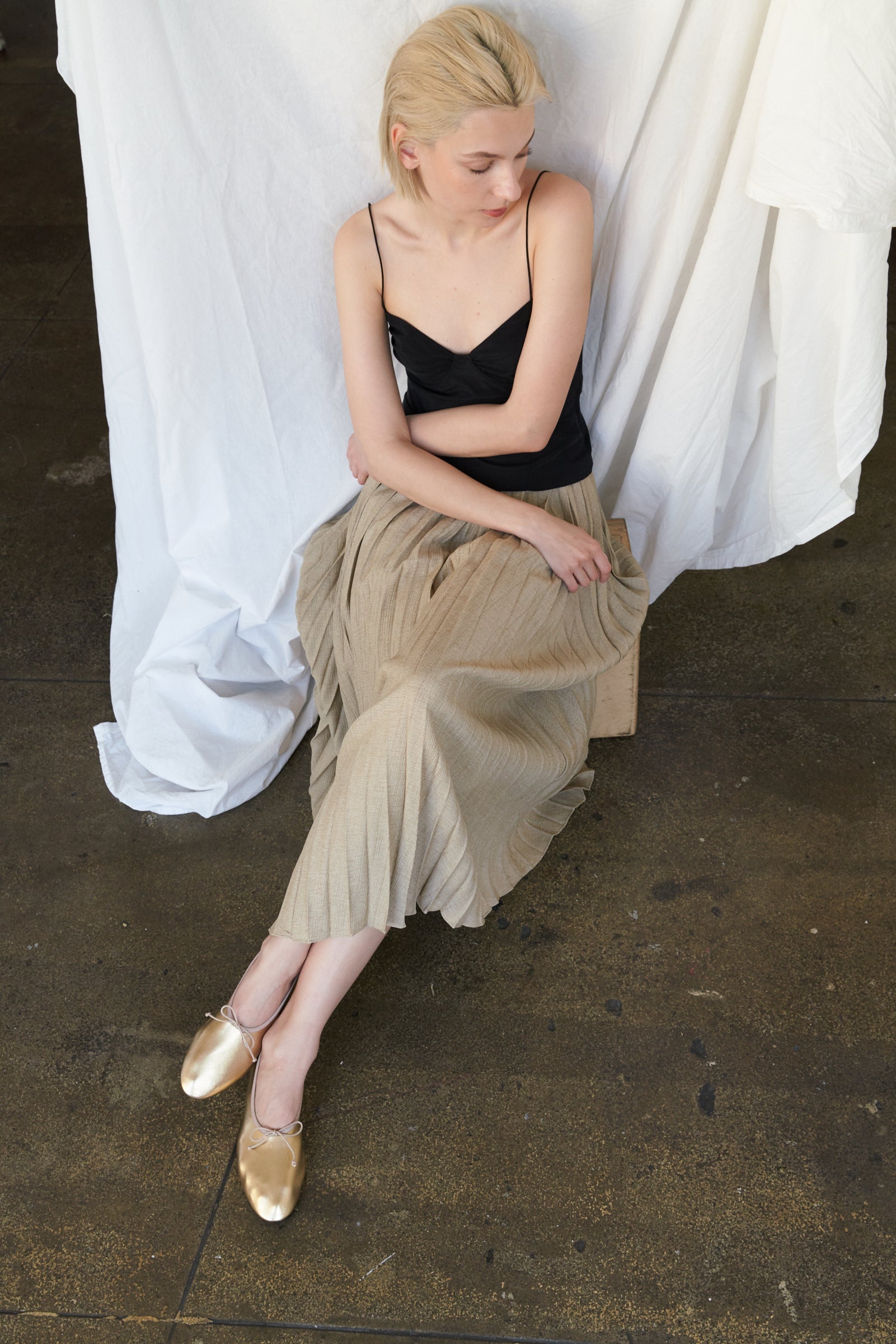 About Arianne Mila Ballet Flat - Gold