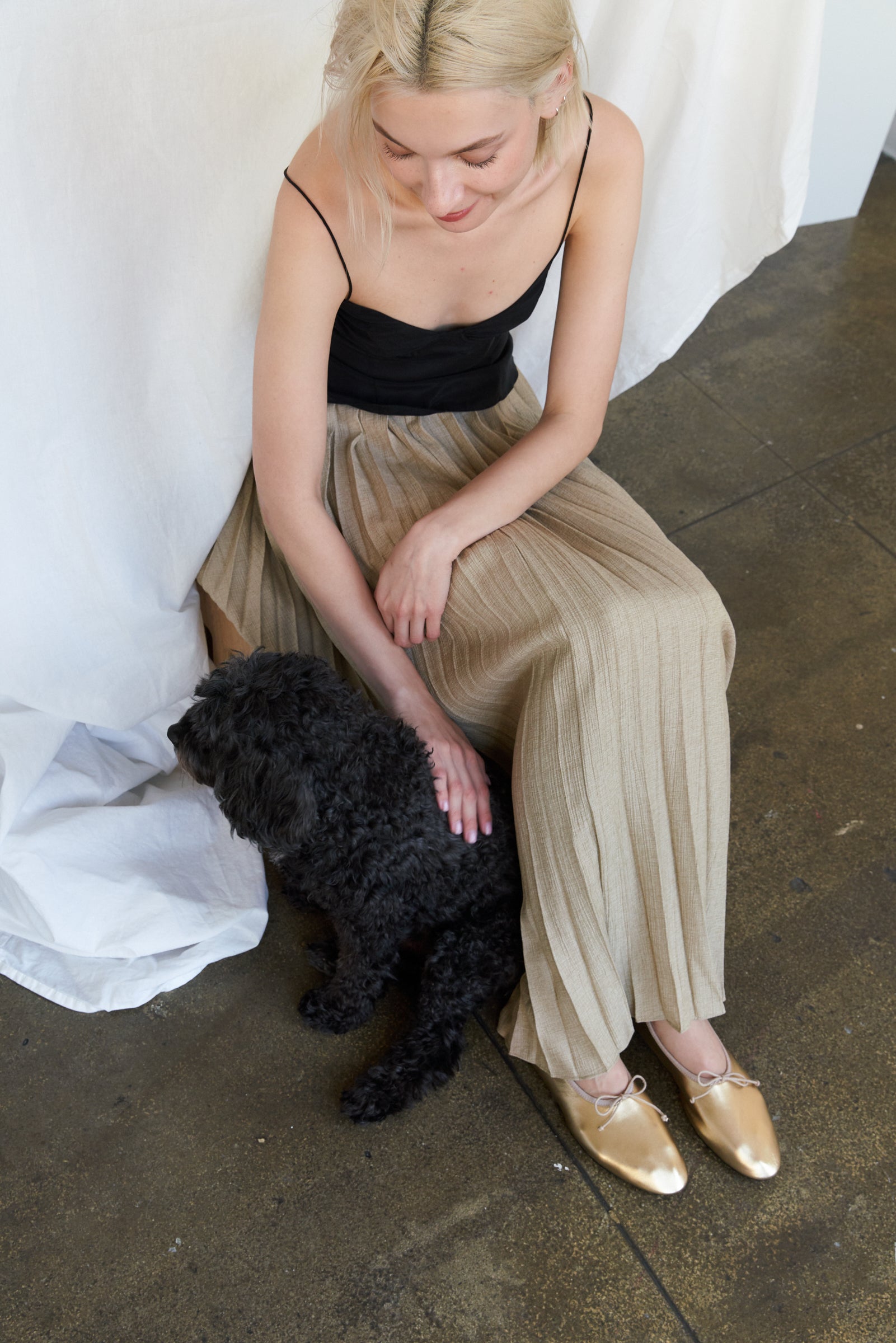 About Arianne Mila Ballet Flat - Gold