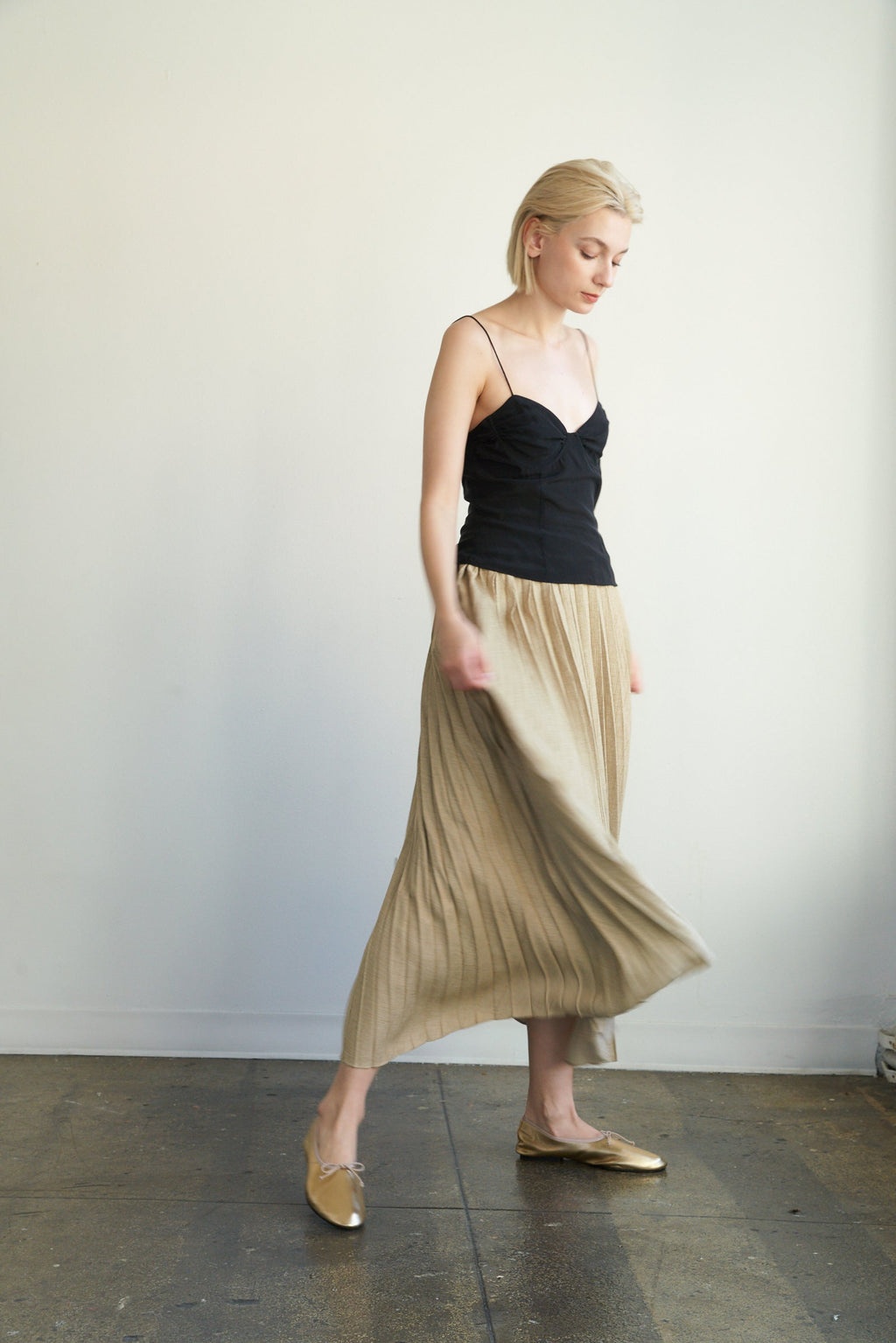 About Arianne Mila Ballet Flat - Gold