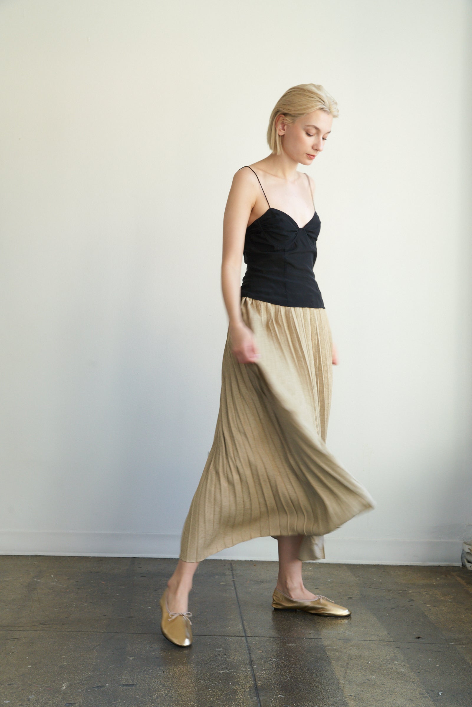About Arianne Mila Ballet Flat - Gold