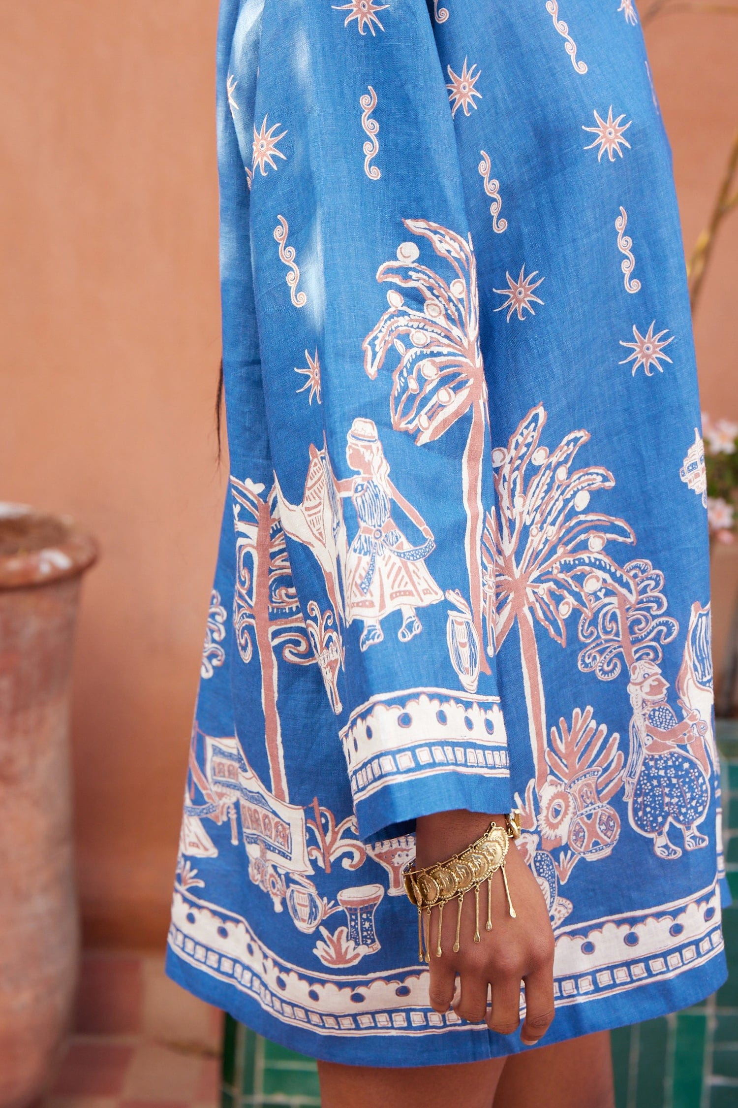 ALEMAIS Acacia Long Sleeve Mini Dress