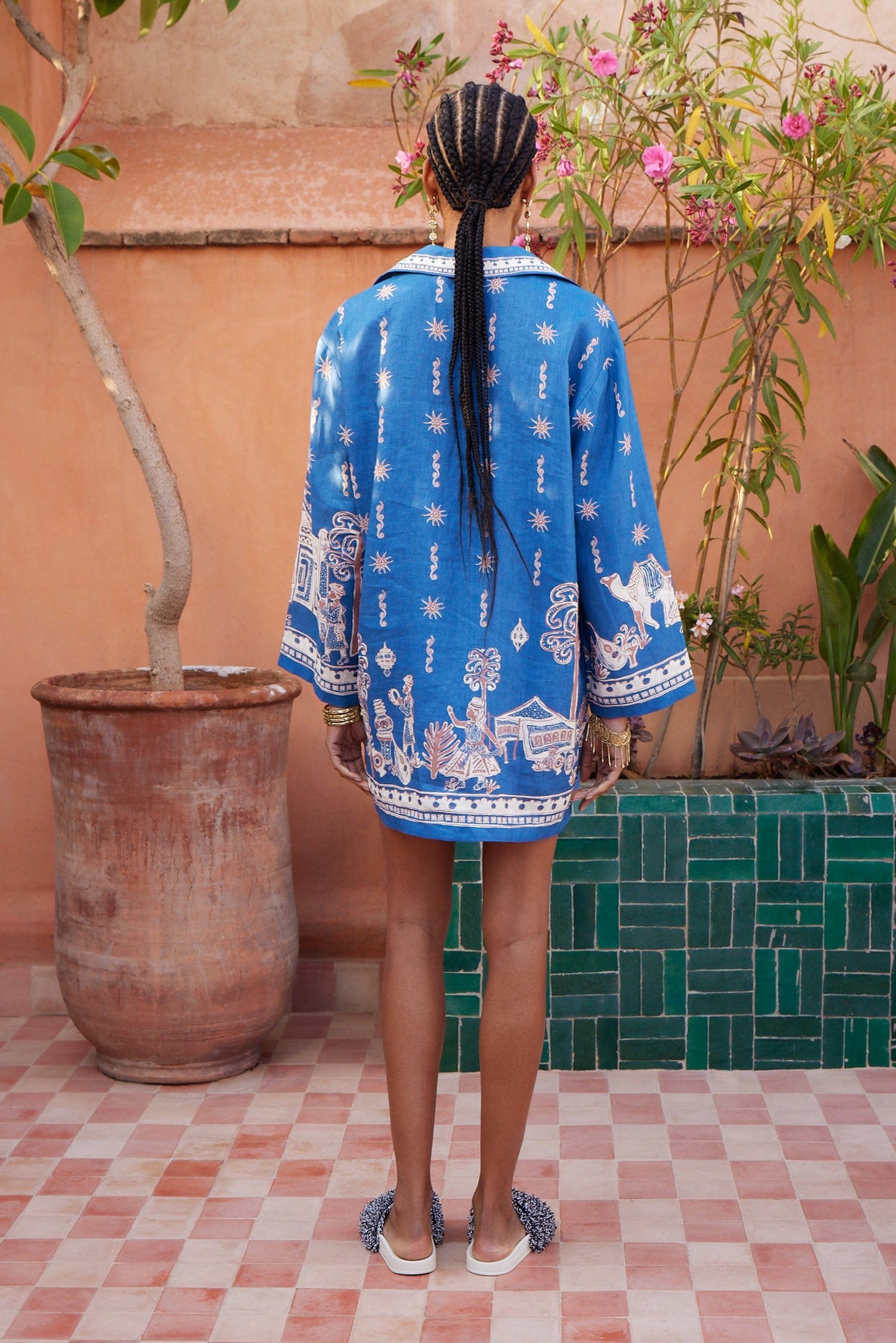 ALEMAIS Acacia Long Sleeve Mini Dress