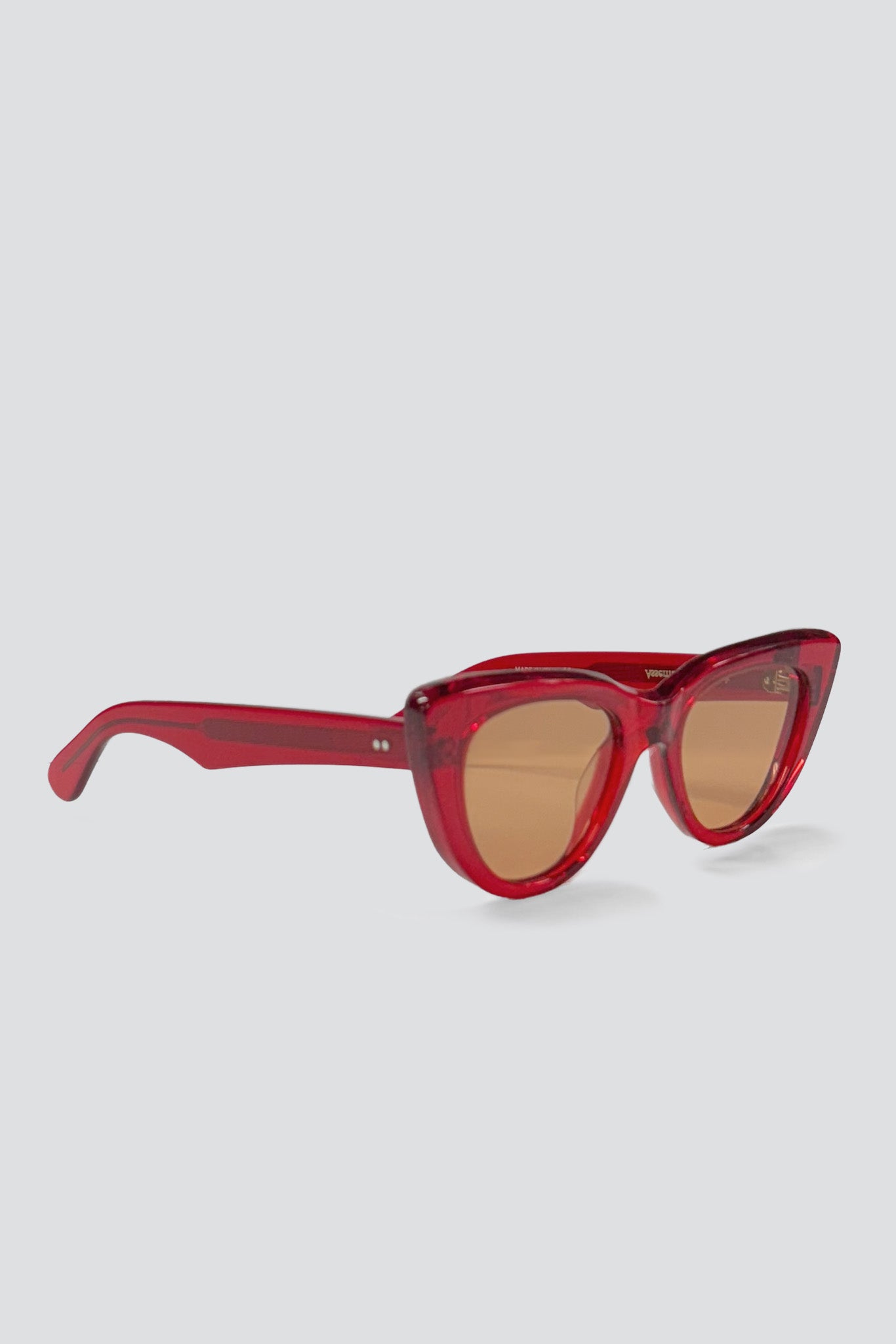 Assembly Acetate Kinos Sunglasses - Red