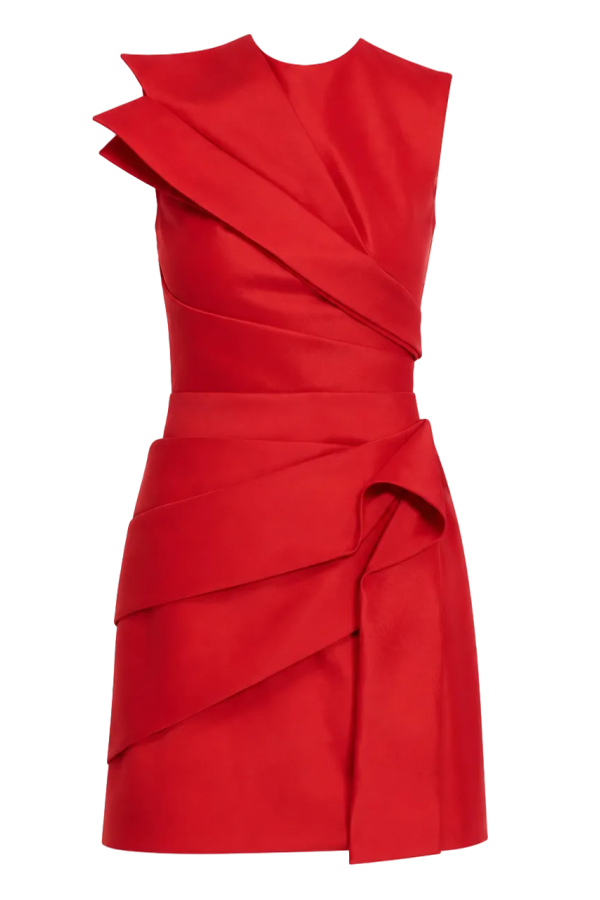 Acler Kenley Mini Dress - Spicy Red