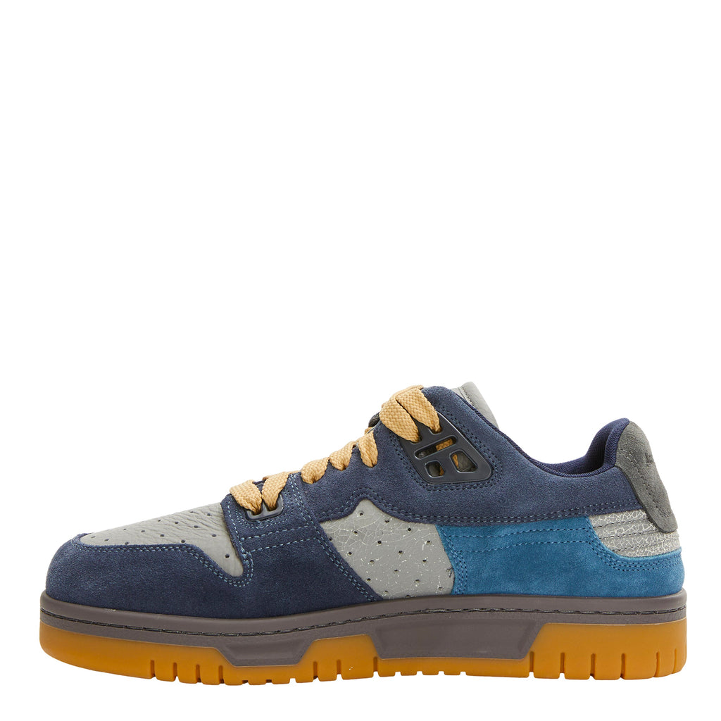 Acne Studios Fuzzy Low Top Sneakers - Grey/Blue
