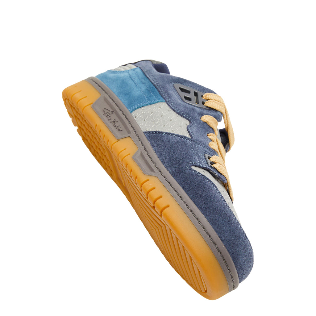 Acne Studios Fuzzy Low Top Sneakers - Grey/Blue