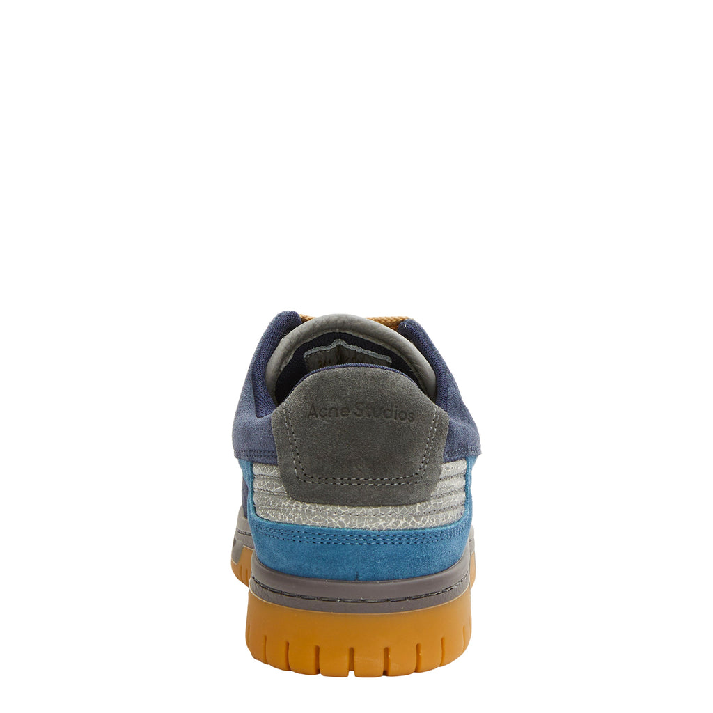 Acne Studios Fuzzy Low Top Sneakers - Grey/Blue