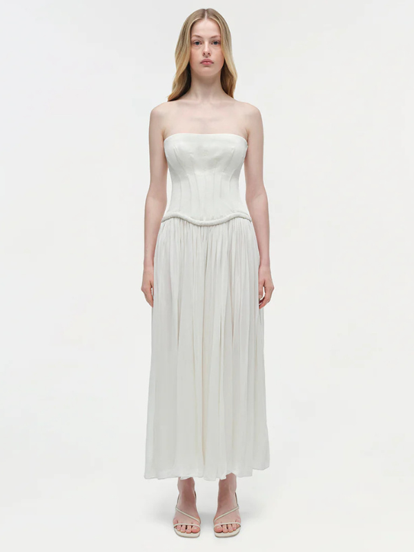 Jonathan Simkhai Adalys Strapless Jersey Dress