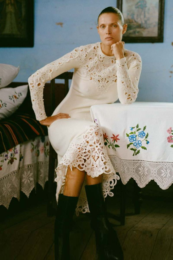 Sea NY Adelina L/S Dress - Cream