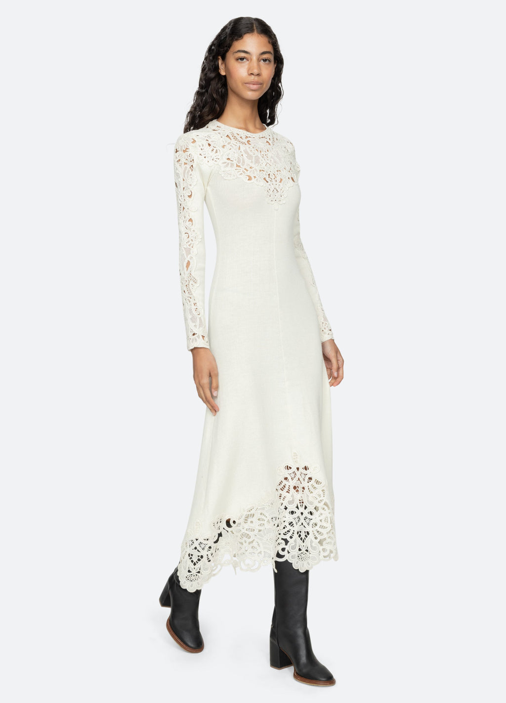 Sea NY Adelina L/S Dress - Cream