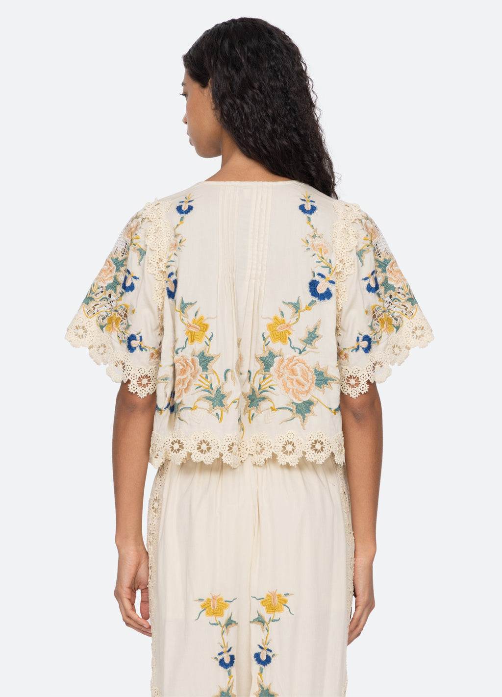 Sea NY Adonna Short Sleeve Top - Cream