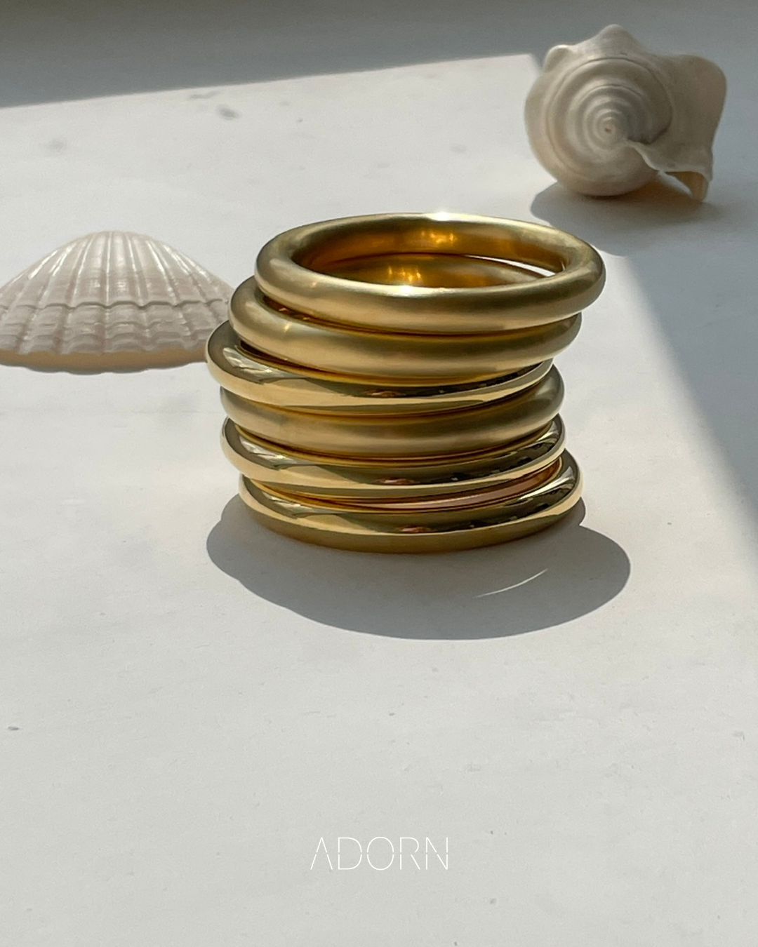 Adorn Eclipse Golden Bangle