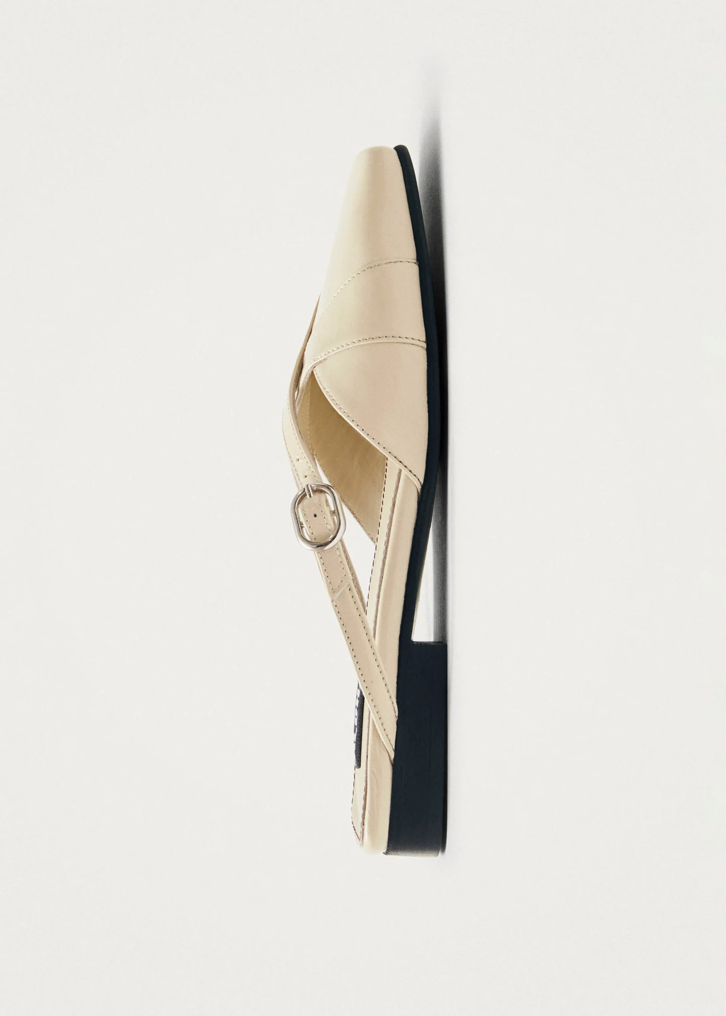 Alohas Adria Leather Mules - Cream