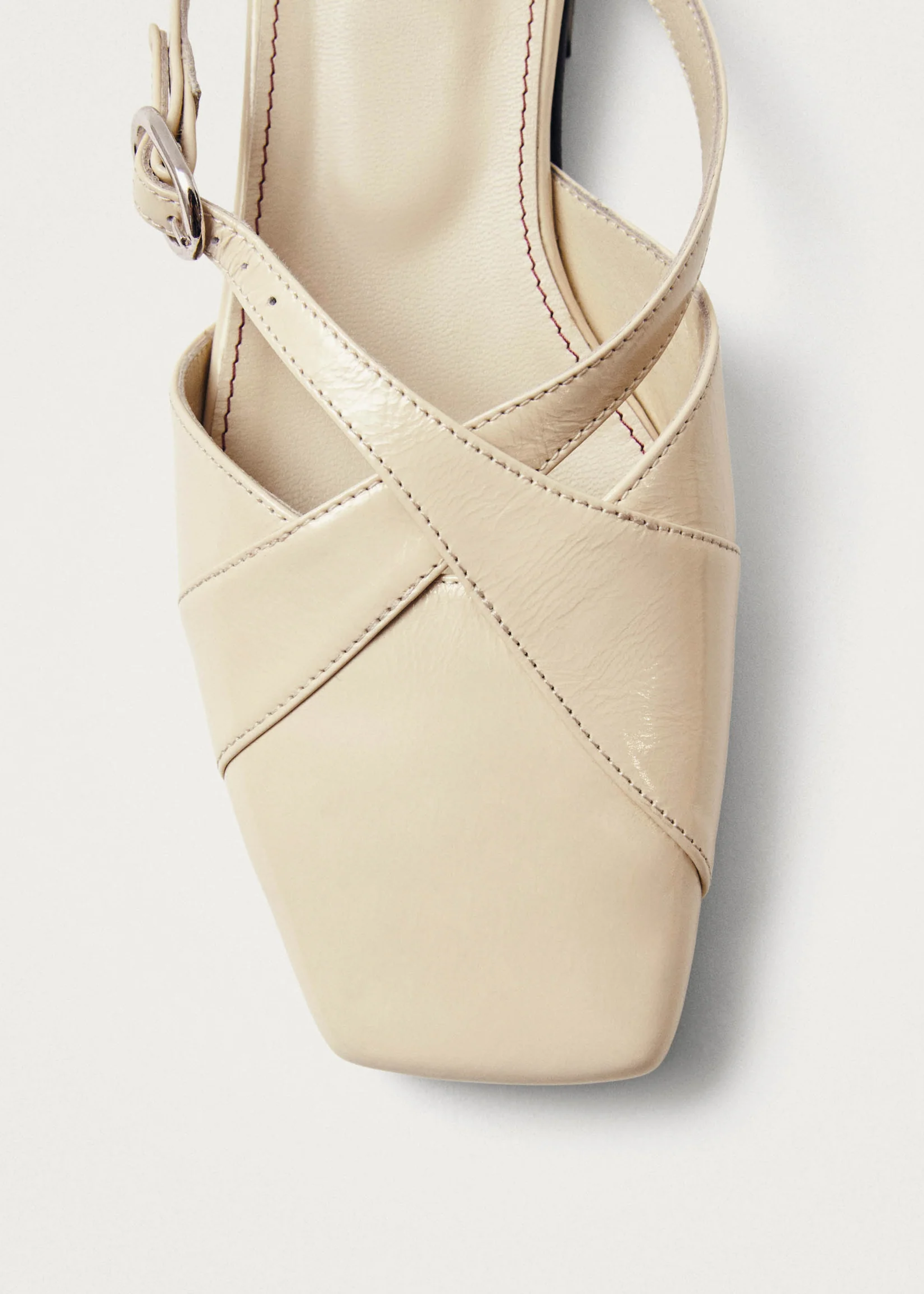 Alohas Adria Leather Mules - Cream