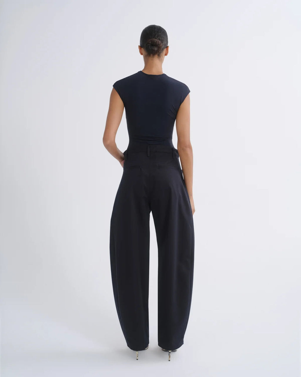 AGOLDE Luna Structured Twill Trouser - Obscura