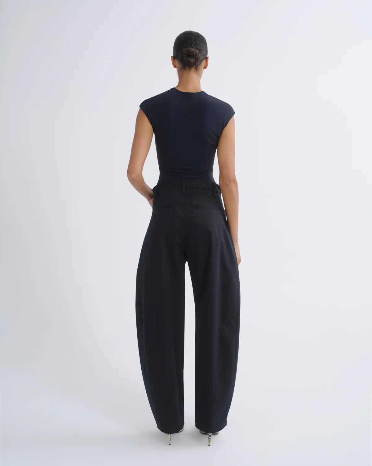 AGOLDE Luna Structured Twill Trouser - Obscura