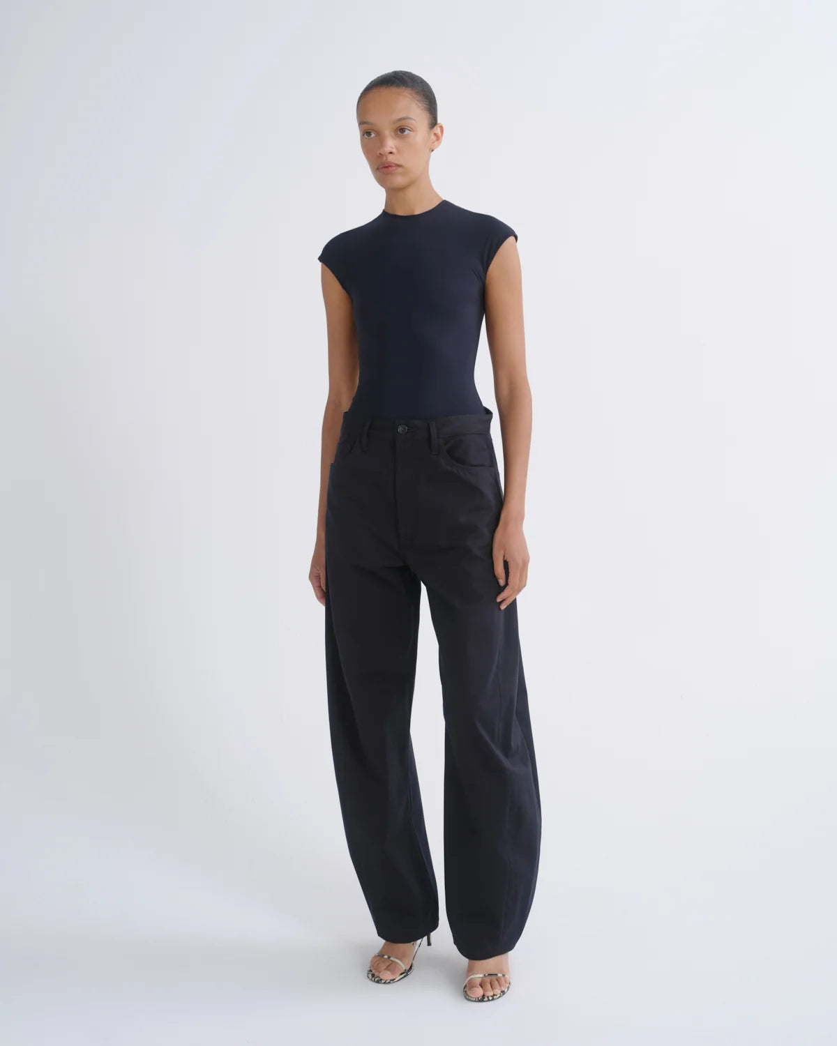 AGOLDE Luna Structured Twill Trouser - Obscura