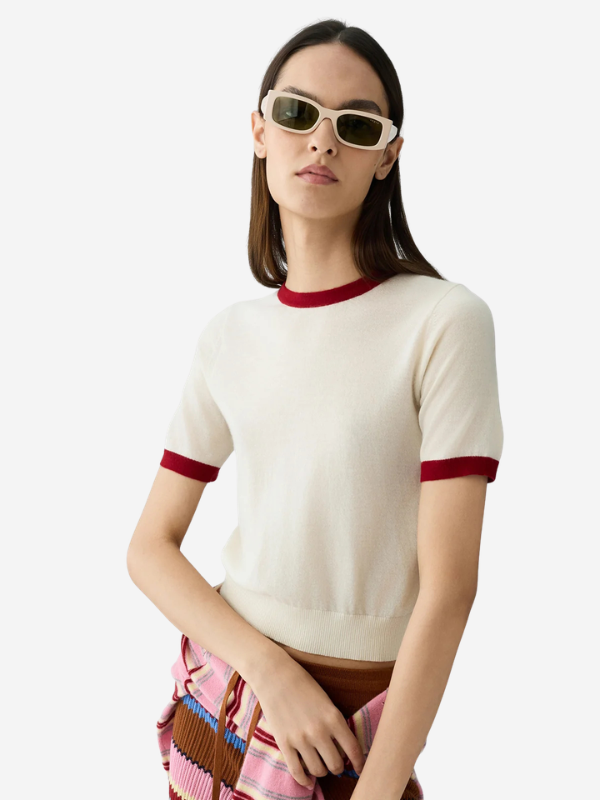 Guest in Residence Airy Ringer Tee