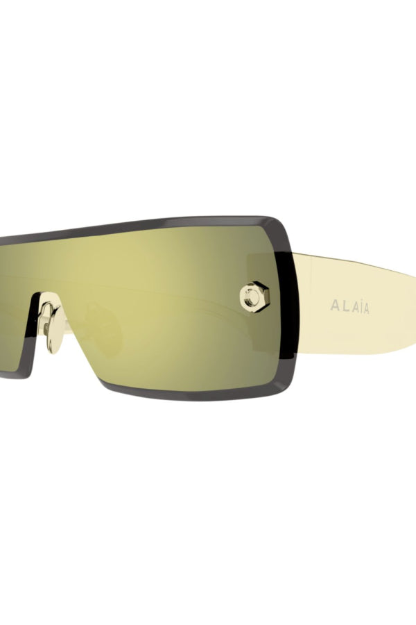 Alaia Aa0083s-003gold-gold-bronze Sunglasses - Gold-Gold-Bronze