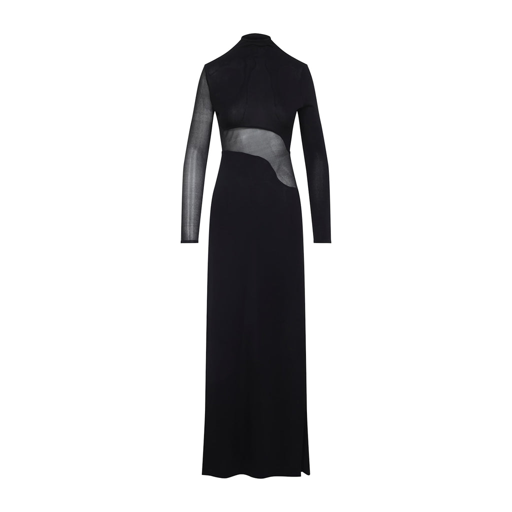 Alaia Alaa Bodycon Long Dress - Noir Alaia