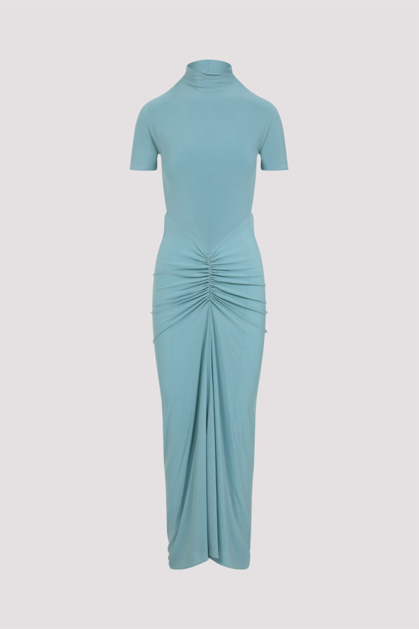 Alaia Alaa Draped Dress - Clear Blue