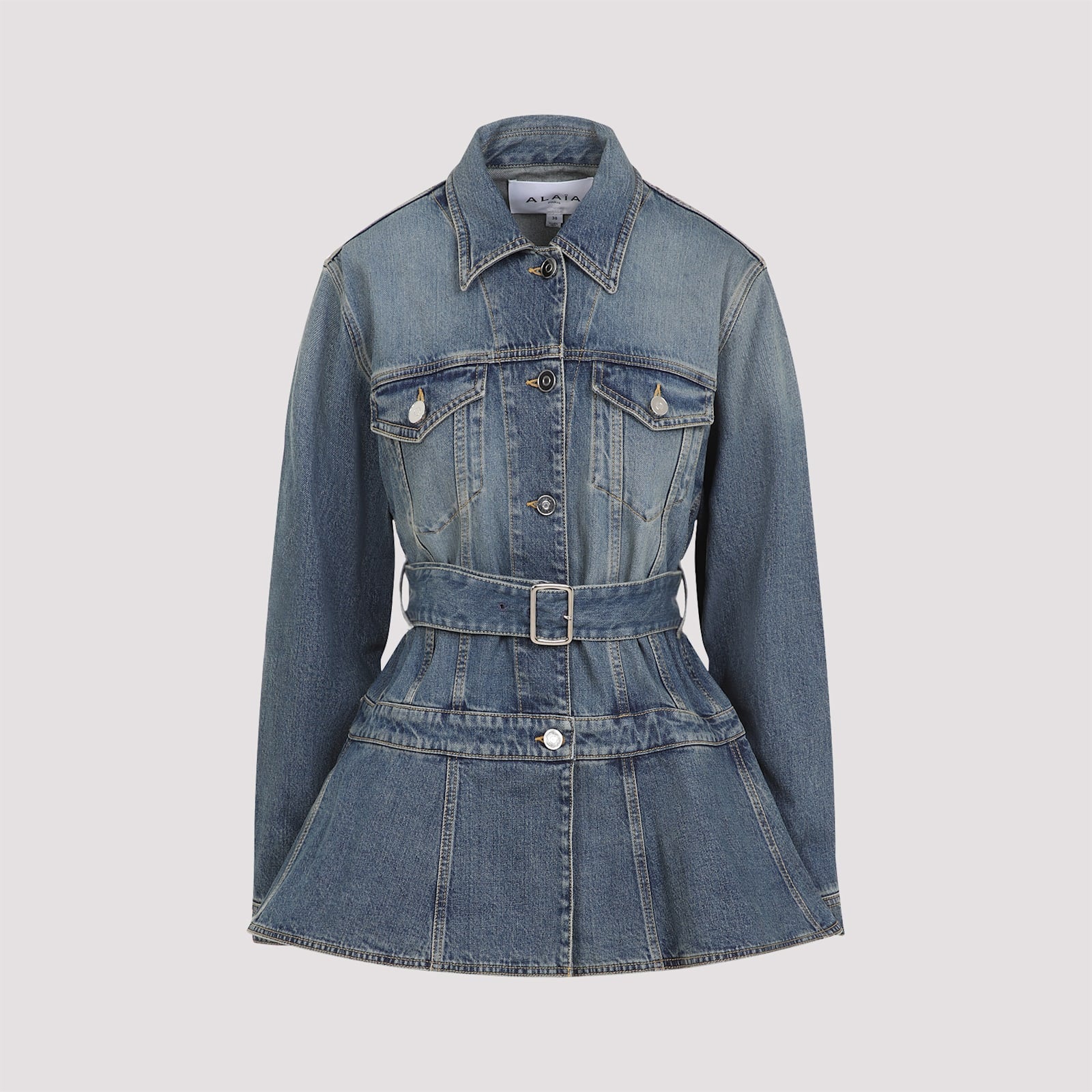 Alaia Alaa Flare Jacket - Bleu Vintage