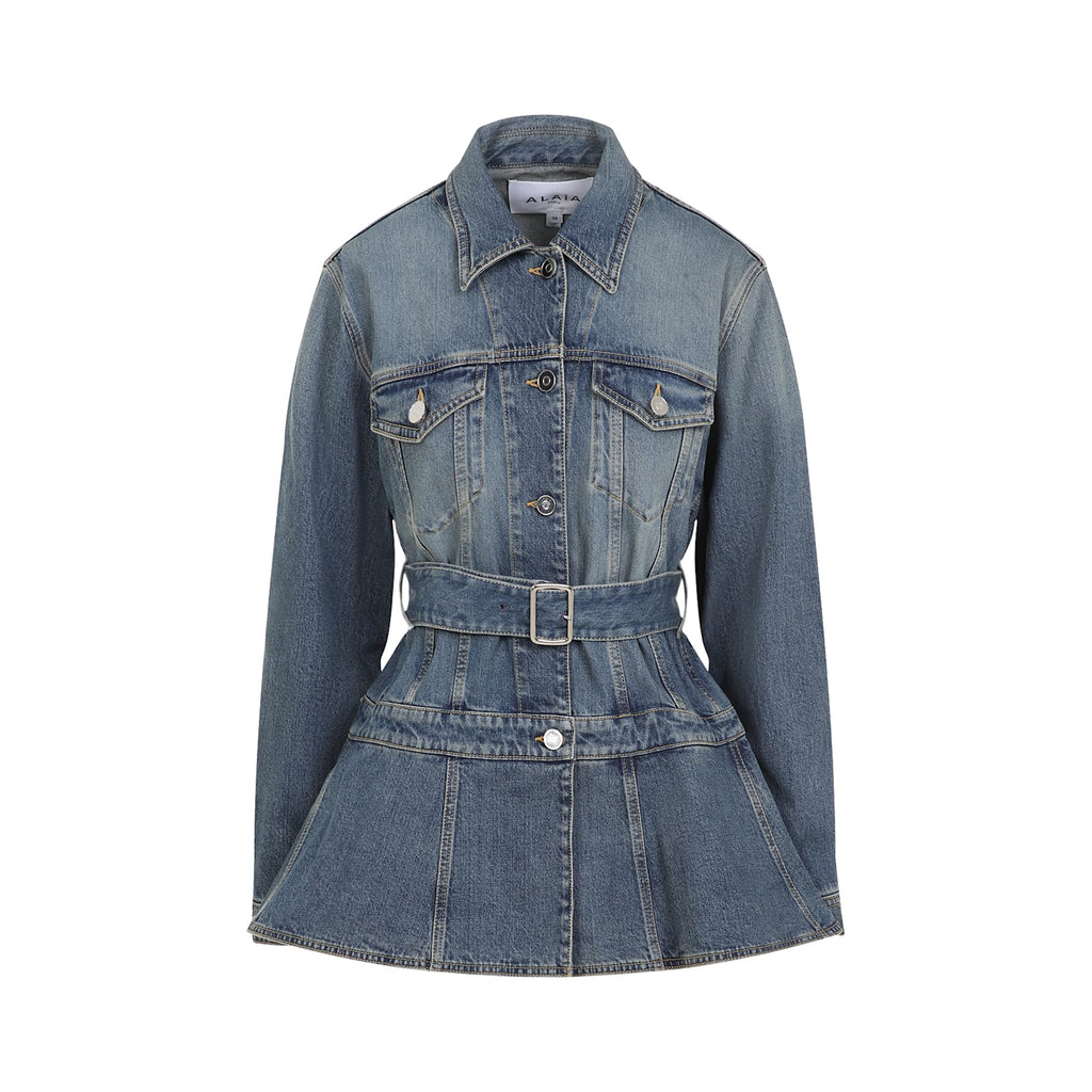 Alaia Alaa Flare Jacket - Bleu Vintage