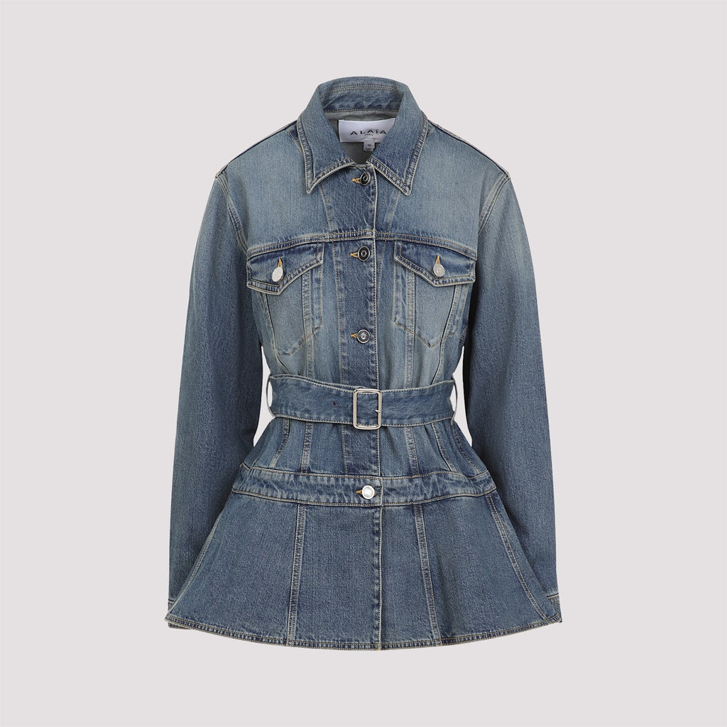 Alaia Alaa Flare Jacket - Bleu Vintage